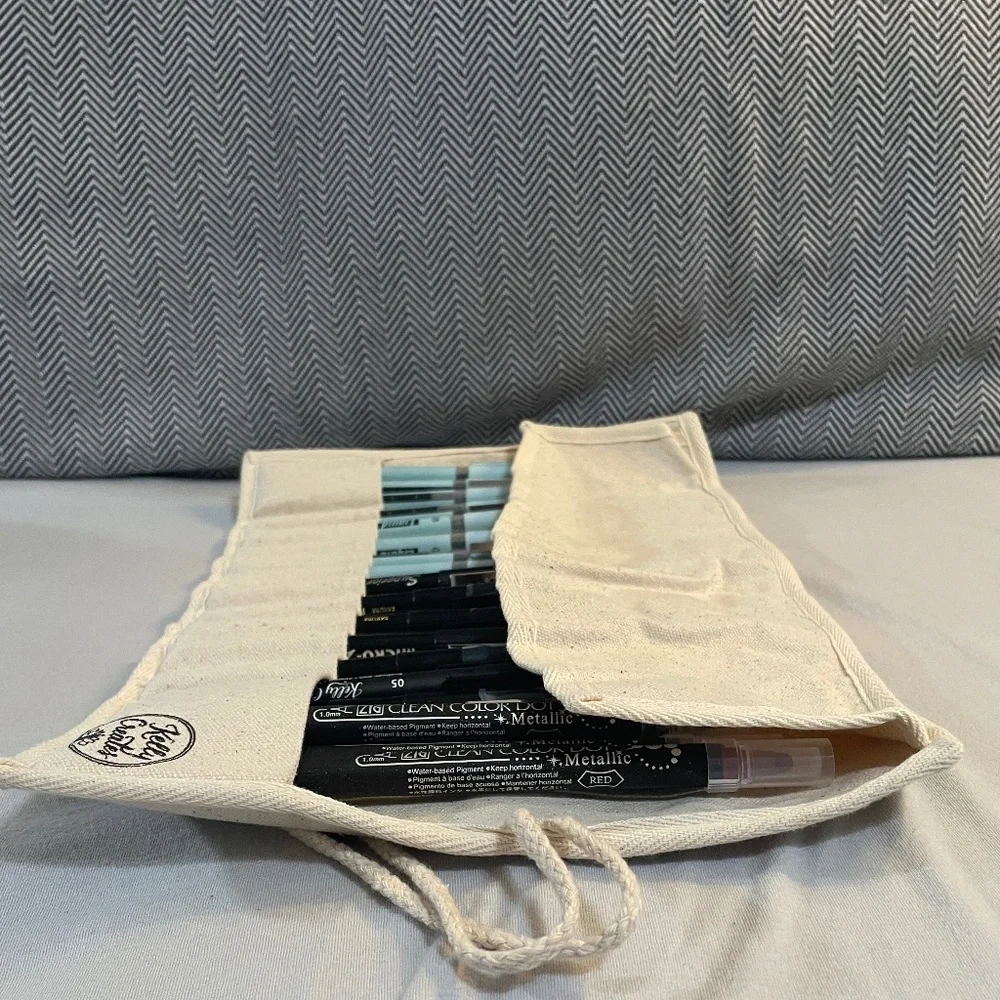 Kelly Creates Roll Up Canvas Pen/Brush  Case